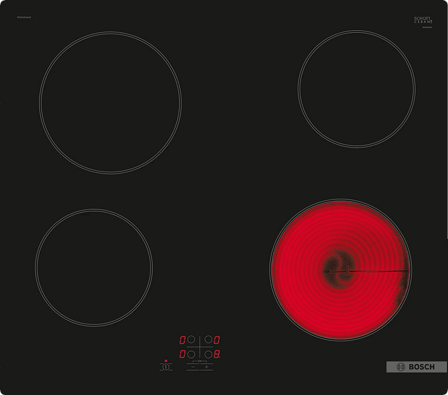 Bosch Series2 60cm Four Zone Electric Hob | PKE61RAA8B - HOBS FULL SIZE 4+ RINGS - Beattys of Loughrea