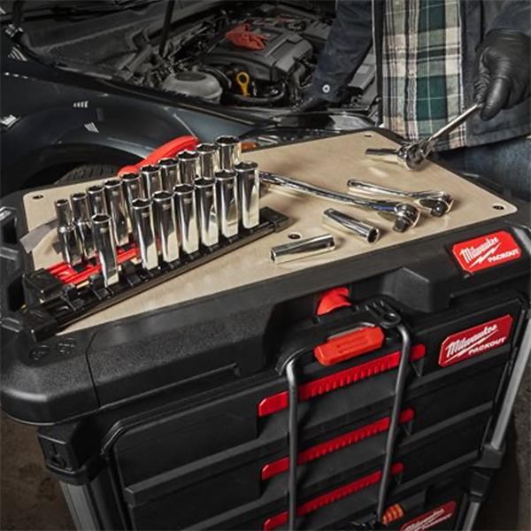 Milwaukee 4932492509 3/8" Drive Metric Deep Chrome Sockets (10 Pieces) - SOCKETS - Beattys of Loughrea