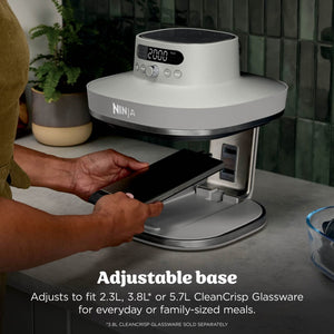 Ninja CRISPi PRO 7 - in - 1 XL Glass Air Fryer - Bone | AS101UKLG - AIR FRYER / DEEP FAT FRYERS - Beattys of Loughrea