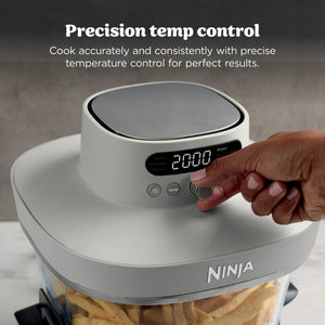 Ninja CRISPi PRO 7 - in - 1 XL Glass Air Fryer - Bone | AS101UKLG - AIR FRYER / DEEP FAT FRYERS - Beattys of Loughrea