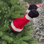Christmas Animated Leg Santa Adapter Included - l17xw13xh35cm