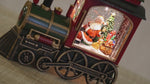 LED Santa Train Glitter Water Spinner 25cm