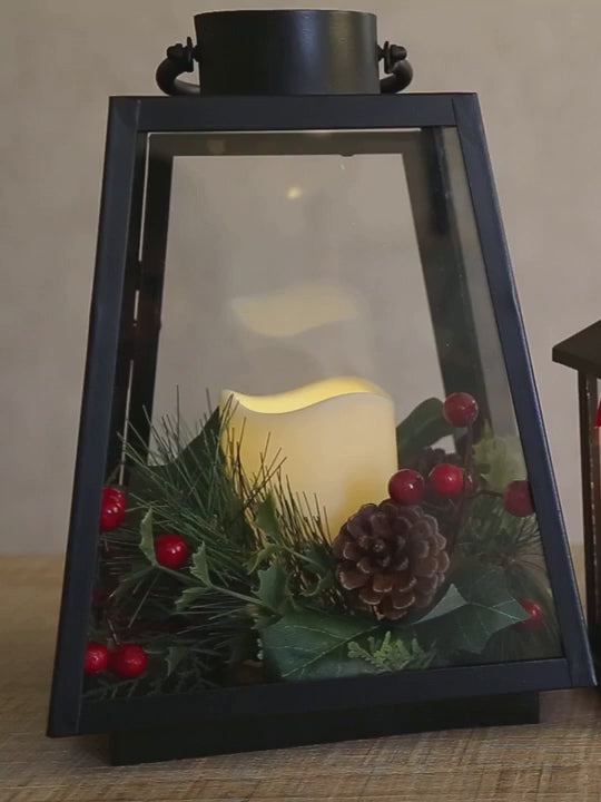 LED Christmas Candle Lantern 21 x 29cm