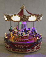 LED Musical Christmas Carousel 30 x 36cm