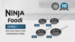 Ninja ZEROSTICK Stainless Steel 28cm Frying Pan - C60028UK