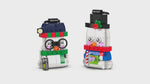 LEGO® Snowman Ornaments Christmas Decor Holiday Decorations 40812