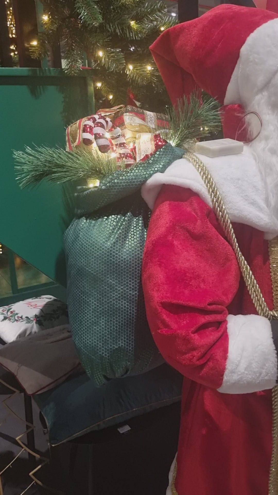 6ft Red Santa with Music and LED 180cm