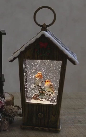 LED Robin House Water Spinner 25.5cm