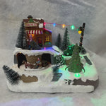 Noma Sleigh & Tree Village Scene – 17cm