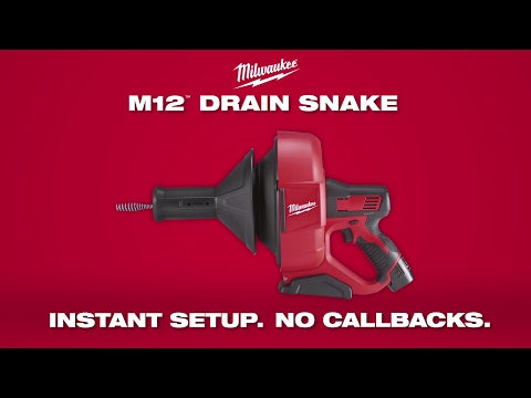 Milwaukee M12BDC8-0C M12 Sub Compact Drain Cleaner With 8mm Spiral Diameter (Bare Unit)