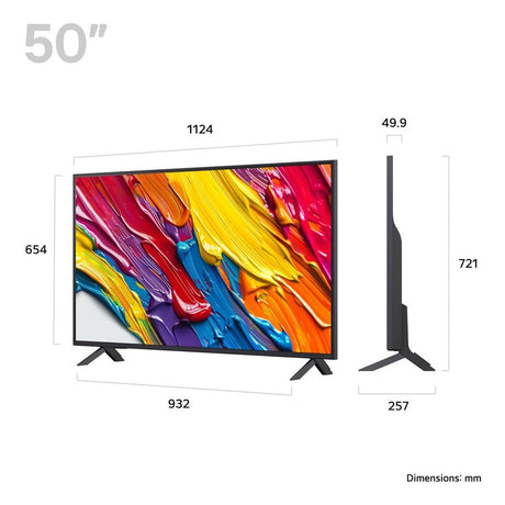 LG QNED AI 50" 4K HDR Smart TV | 50QNED82A6B.AEK - TV 29" (73CM +) - Beattys of Loughrea