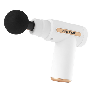 Salter Mini Electric Massage Gun - White - HEAT MASSAGERS - Beattys of Loughrea