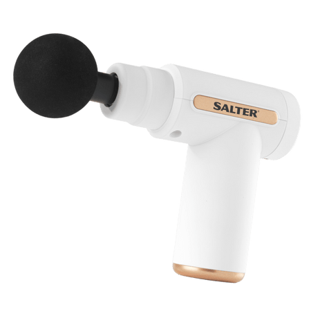 Salter Mini Electric Massage Gun - White - HEAT MASSAGERS - Beattys of Loughrea