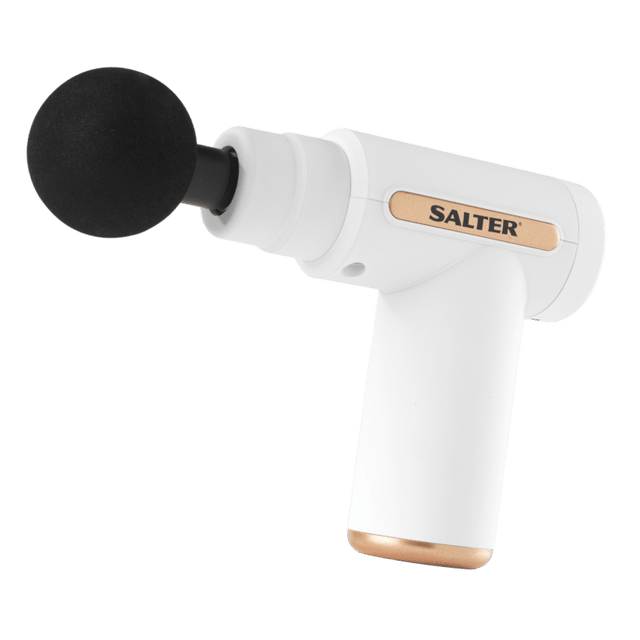 Salter Mini Electric Massage Gun - White - HEAT MASSAGERS - Beattys of Loughrea