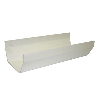 Gutter White Sq 112Mm X 4Mtr - PVC GUTTER DOWNPIE WHITE - Beattys of Loughrea