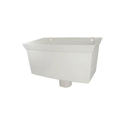 Downpipe White Sq Hopper Head 68Mm Rhs1 - PVC GUTTER DOWNPIE WHITE - Beattys of Loughrea