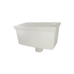 Downpipe White Sq Hopper Head 68Mm Rhs1 - PVC GUTTER DOWNPIE WHITE - Beattys of Loughrea