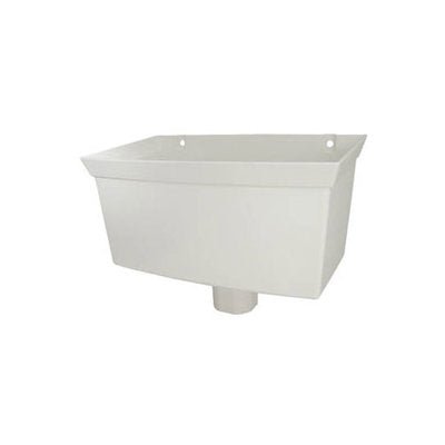 Downpipe White Sq Hopper Head 68Mm Rhs1 - PVC GUTTER DOWNPIE WHITE - Beattys of Loughrea