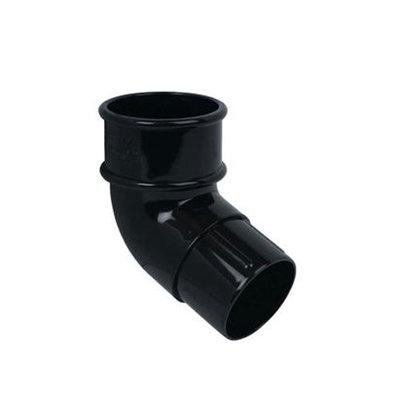 Downpipe Black Round Offset Bend 112 Deg Rb2 - PVC GUTTER DOWNPIPE BLACK - Beattys of Loughrea
