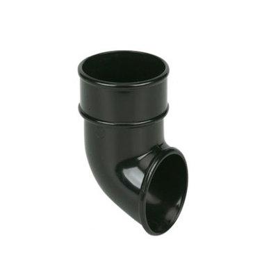Downpipe Black Round Shoe 68Mm Rb3 - PVC GUTTER DOWNPIPE BLACK - Beattys of Loughrea