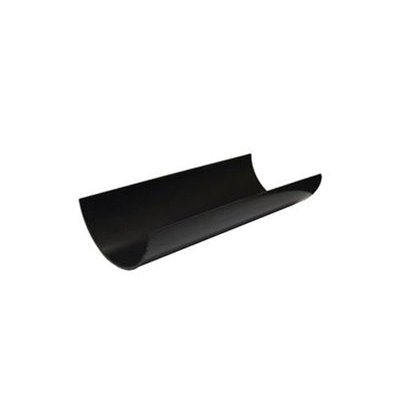 Gutter Black Half Round 125Mm X 4M Rg2 - PVC GUTTER DOWNPIPE BLACK - Beattys of Loughrea