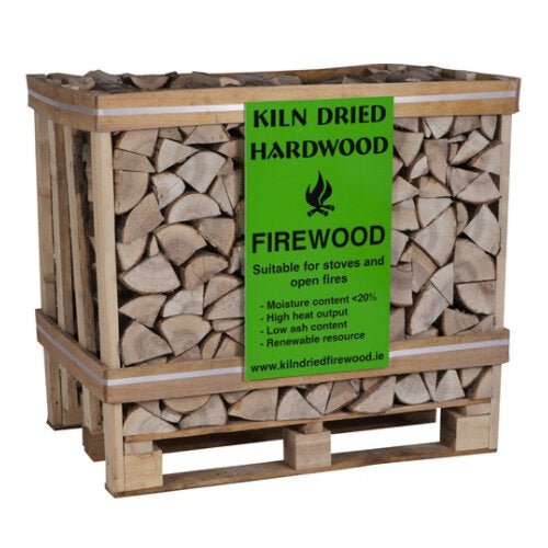 Hardwood Ash Oak Mix Kiln Dried Firewood 400KG Crate - FIREWOOD - Beattys of Loughrea