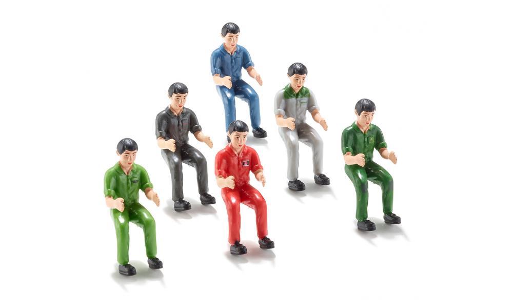 SIKU 1:32 SIKU SET 6 TRACTOR DRIVERS 7071 - FARMS/TRACTORS/BUILDING - Beattys of Loughrea