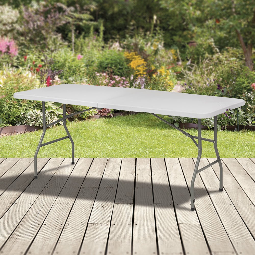Plastic Collapsible Garden Table Folding Garden Table Anthracite 79x72x70 Cm Plastic Party