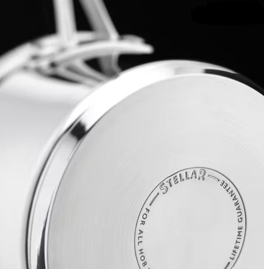 Stellar 7000 5 Piece Draining Saucepan Set S7C1D - COOKWARE - S/STEEL - Beattys of Loughrea