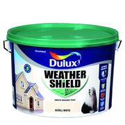 ACHILL WHITE Dulux Weathershield Masonry Paint Colours - 10 Litre - EXTERIOR & WEATHERSHIELD - Beattys of Loughrea