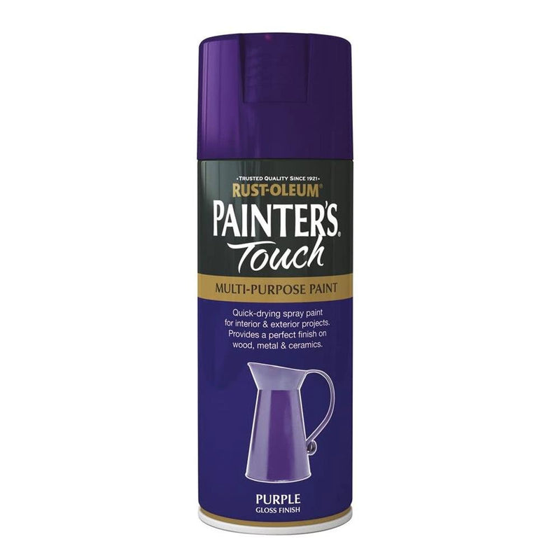 Rustoleum Painters Touch Multi-Purpose Spray Paint 400ml - Purple - METAL PAINTS - Beattys of Loughrea