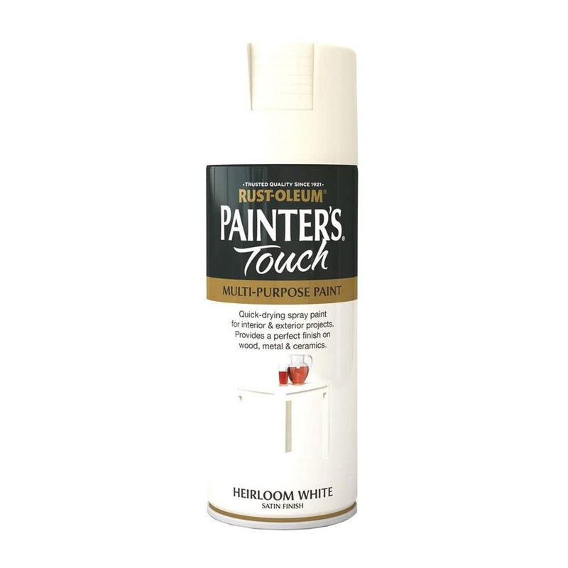 Rustoleum Painters Touch Multi-Purpose Spray Paint 400ml - Heirloom White - METAL PAINTS - Beattys of Loughrea
