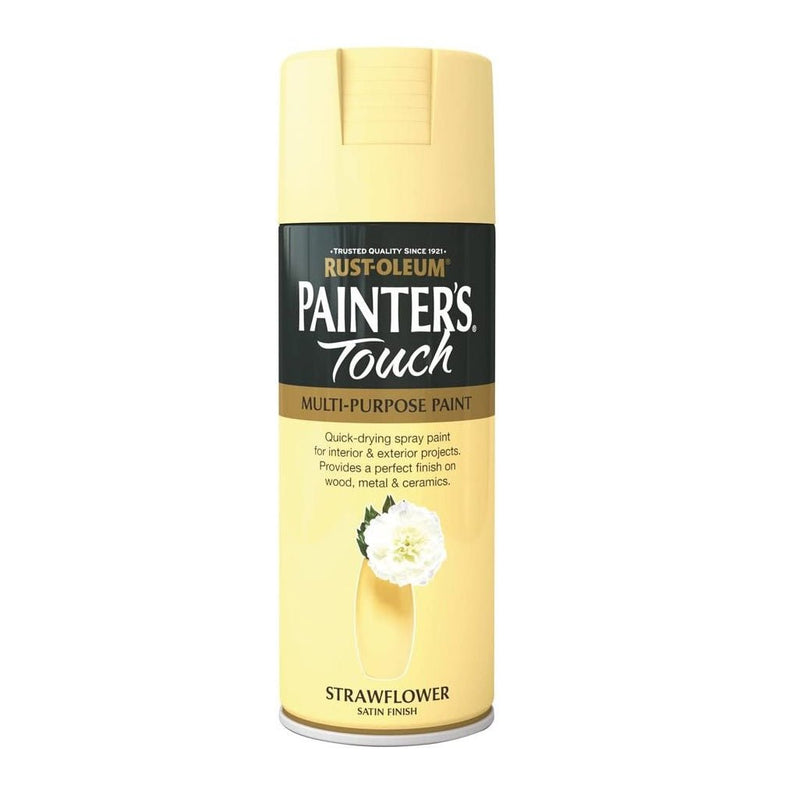 Rustoleum Painters Touch Multi-Purpose Spray Paint 400ml - Strawflower Satin - METAL PAINTS - Beattys of Loughrea