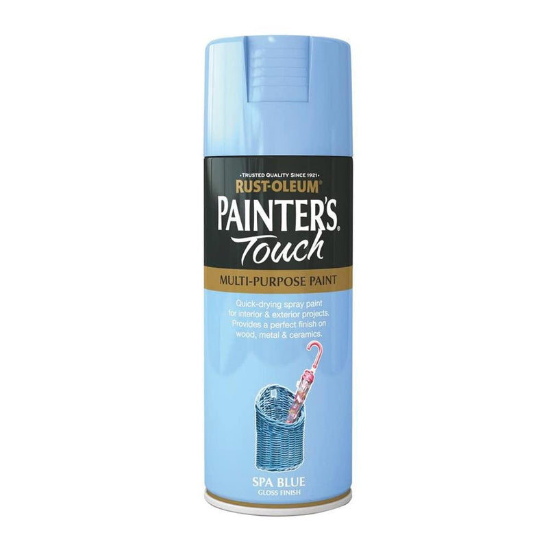 Rustoleum Painters Touch Multi-Purpose Spray Paint 400ml - Spa Blue - METAL PAINTS - Beattys of Loughrea