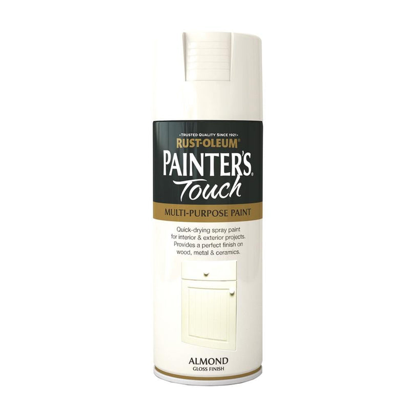 Rustoleum Painters Touch Multi-Purpose Spray Paint 400ml - Almond Gloss - METAL PAINTS - Beattys of Loughrea