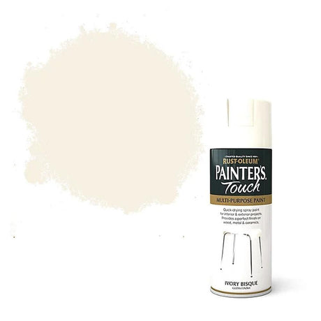 Rustoleum Painters Touch Multi-Purpose Spray Paint 400ml - Ivory Bisque - METAL PAINTS - Beattys of Loughrea