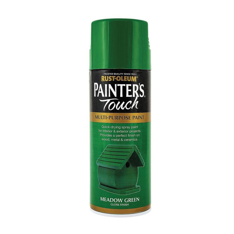 Rustoleum Painters Touch Multi-Purpose Spray Paint 400ml - Meadow Green Gloss - METAL PAINTS - Beattys of Loughrea