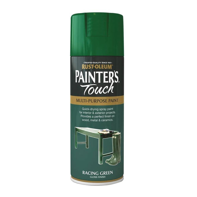 Rustoleum Painters Touch Multi-Purpose Spray Paint 400ml - Racing Green - METAL PAINTS - Beattys of Loughrea