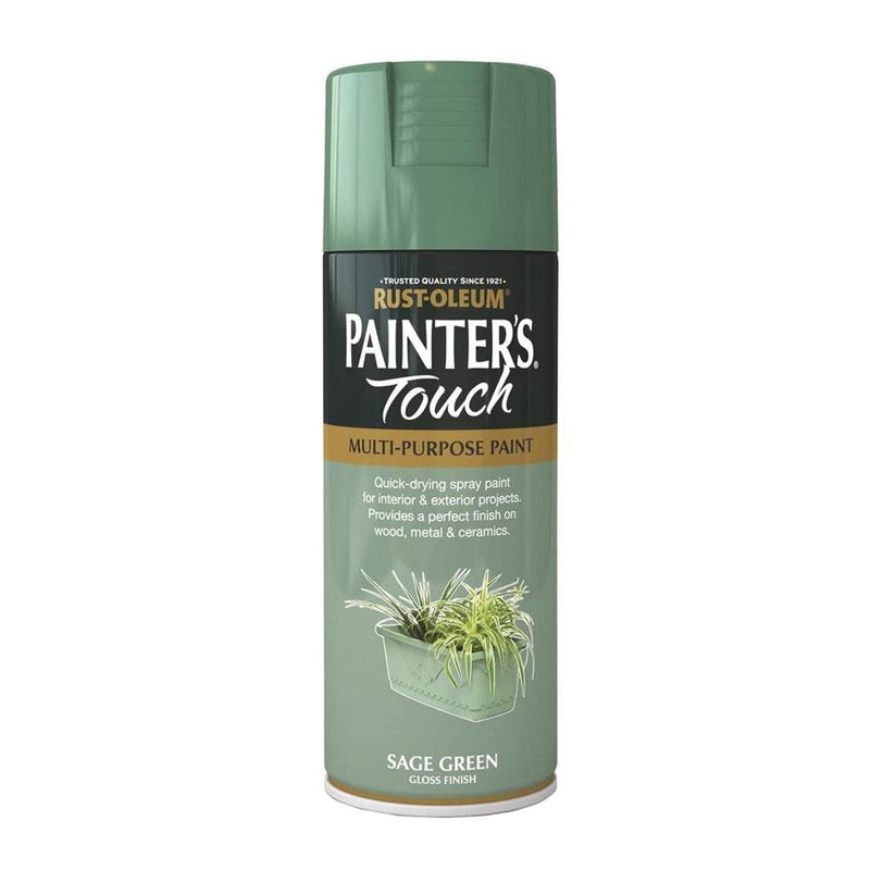 Rustoleum Painters Touch Multi-Purpose Spray Paint 400ml - Sage Green - METAL PAINTS - Beattys of Loughrea