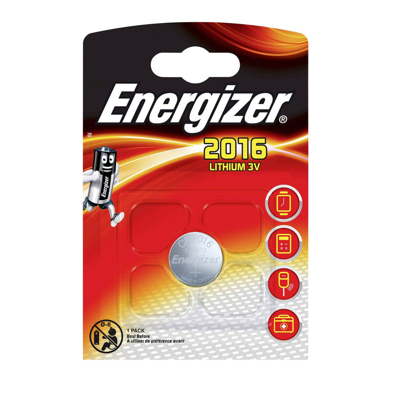 Energizer CR2016 Coin Cell Battery - BATTERIES - Beattys of Loughrea