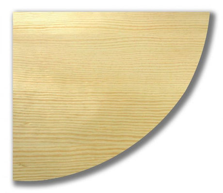 Tema Pine Corner Shelf 400 x 400 x 16mm - WOODEN / PLASTIC SHELVES - Beattys of Loughrea