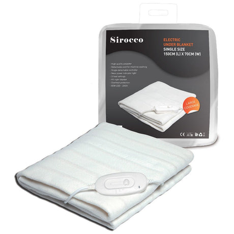 Sirocco Electric Under Blanket -Single - ELEC BLANKET UNDER - Beattys of Loughrea