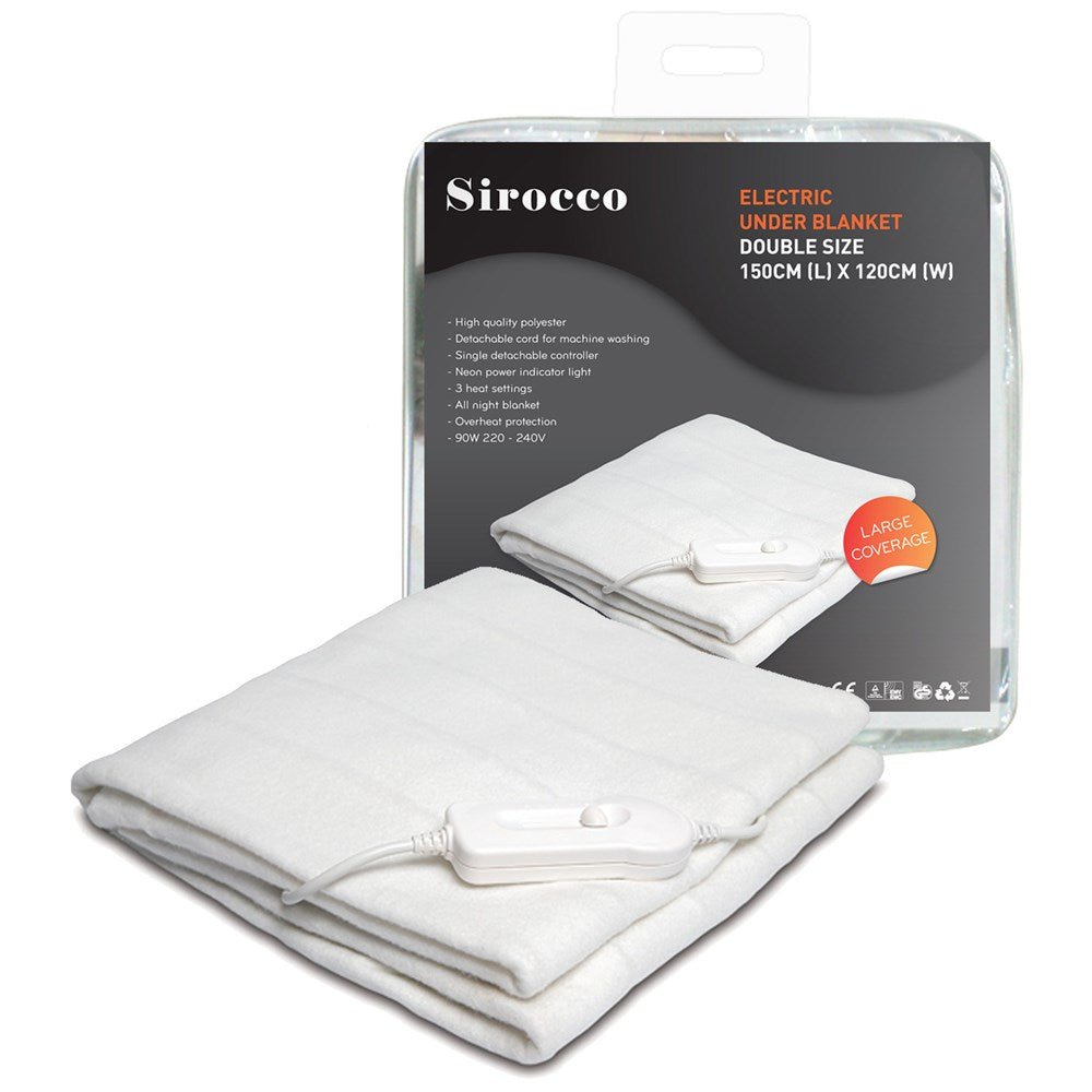 Sirocco Electric Underblanket - Double - ELEC BLANKET UNDER - Beattys of Loughrea