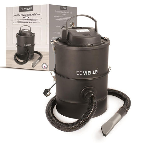 De Vielle Ash Vac Double Chamber 25L 1200W - ASHVACS (ELECT) - Beattys of Loughrea
