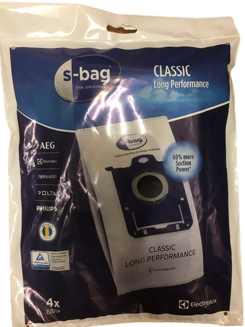 Electrolux AEG Philips E201p 4x Bags Microfibre S-Bag - VAC BAGS & SPARES - Beattys of Loughrea