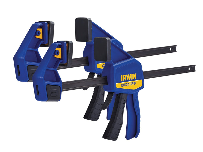 Irwin Quick-Grip Quick Change Bar Clamps 12in Twin Pack - BENCH VICE/CLAMPS - Beattys of Loughrea