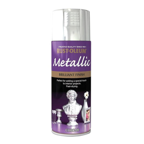 Rustoleum Painters Touch Multi-Purpose Spray Paint 400ml - Metallic Chrome - METAL PAINTS - Beattys of Loughrea