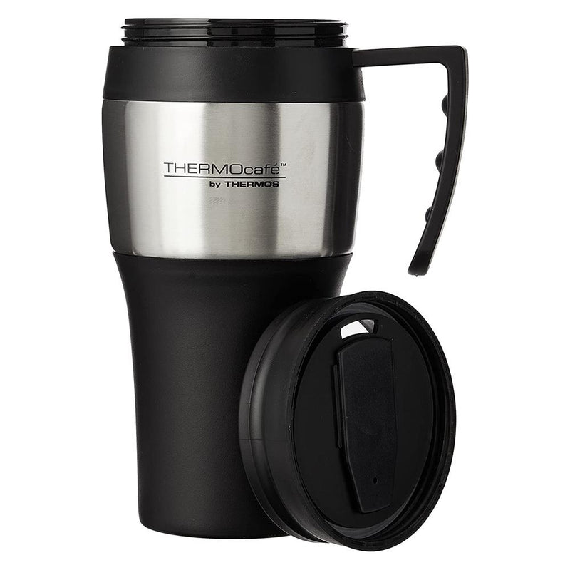 Thermos Thermocafe Travel Mug 400Ml - Stainless Steel - FLASKS - Beattys of Loughrea