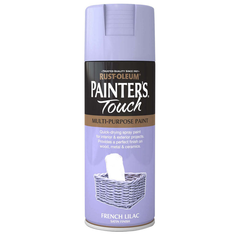 Rustoleum Painters Touch Multi-Purpose Spray Paint 400ml - French Lilac Satin - METAL PAINTS - Beattys of Loughrea