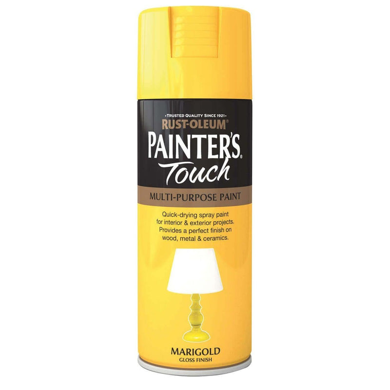 Rustoleum Painters Touch Multi-Purpose Spray Paint 400ml - Marigold Gloss - METAL PAINTS - Beattys of Loughrea